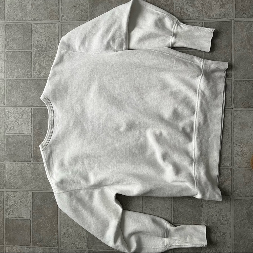 Calvin Klein Jeans Crewneck Sweatshirt Womens M White Vintage 90s Embroidered - Picture 9 of 10